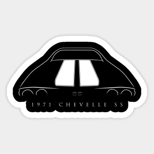 1971 Chevy Chevelle SS Sticker